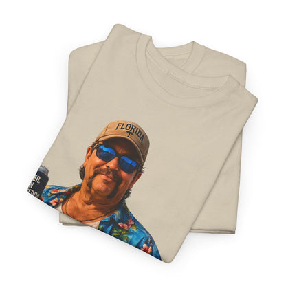 Florida Man Graphic Tee — Funny Vacation Shirt with Hawaiian Shirt Design