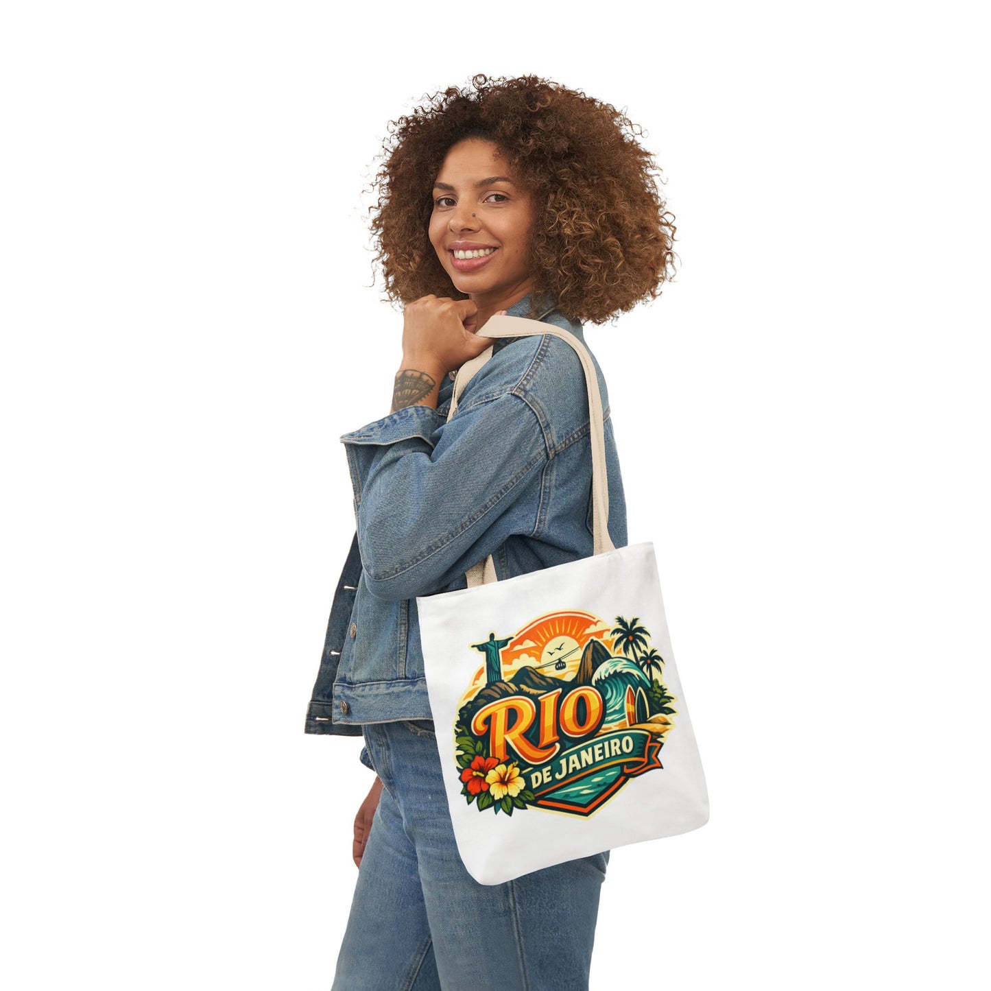 Rio de Janeiro Travel Tote — Retro Beach Canvas Bag