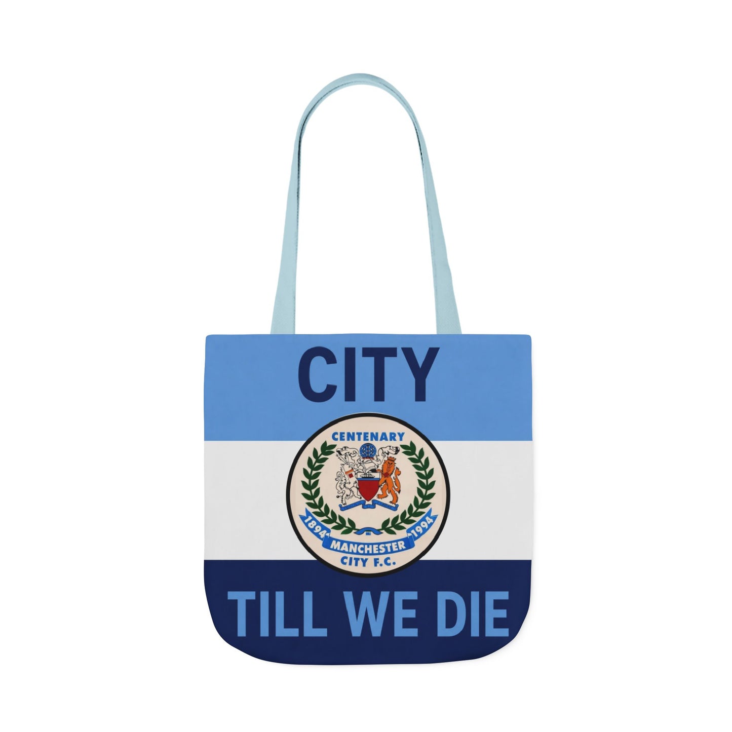 City Till We Die Canvas Tote Bag — Football Fan Flag Tote