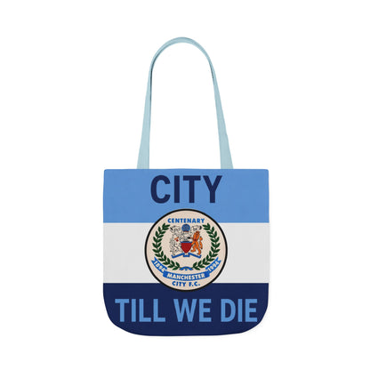 City Till We Die Canvas Tote Bag — Football Fan Flag Tote