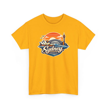 Sydney Australia Sunset Tee — Vintage Coastal Travel T‑Shirt