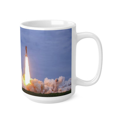 Space Shuttle Rocket Launch Ceramic Mug — Space Shuttle Coffee Cup (11oz & 15oz)