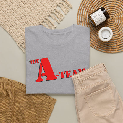 A-Team Graphic Tee — Retro Red Logo Vintage Crew T-Shirt