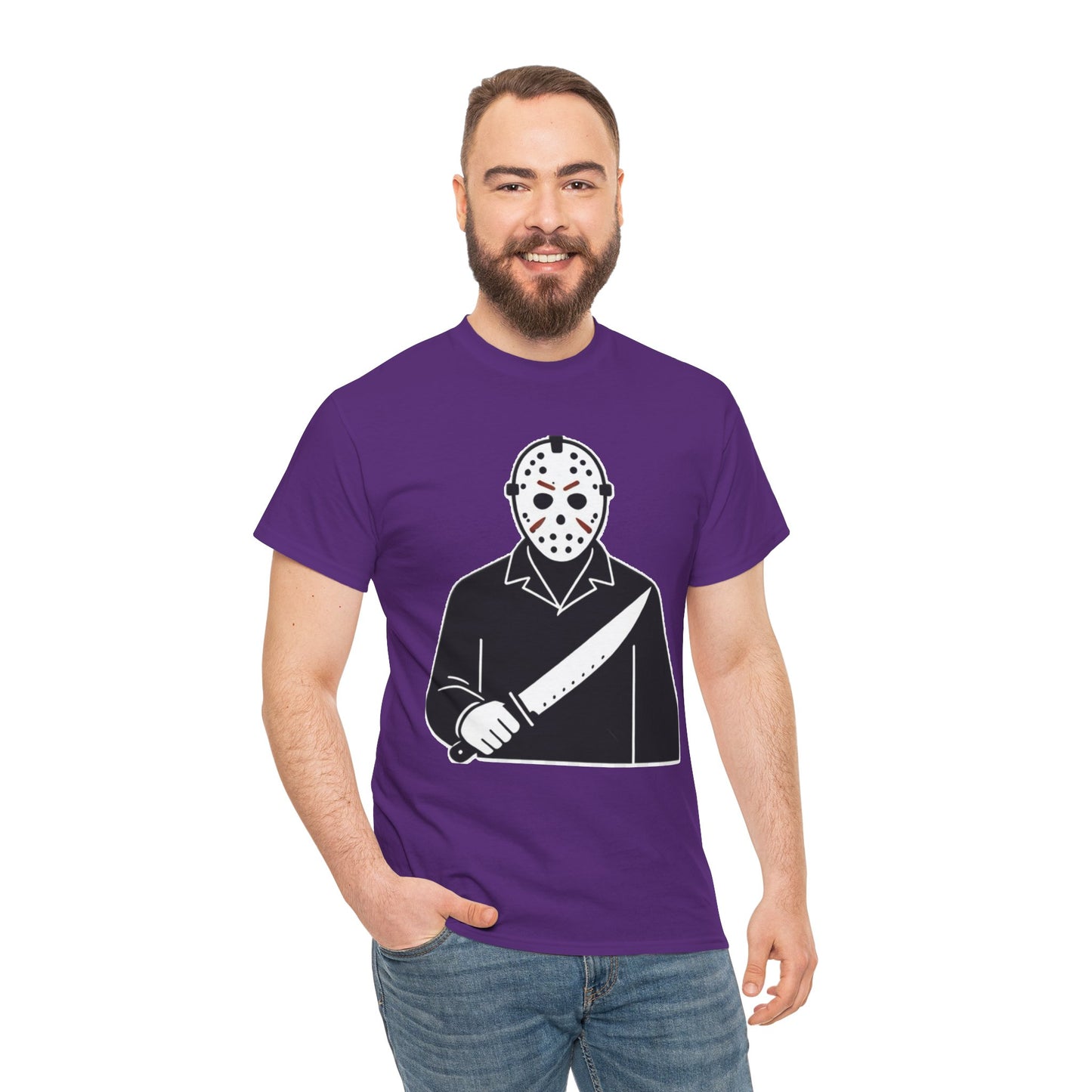 Hockey Mask Killer Tee — Retro Jason Voorhees Horror T-Shirt