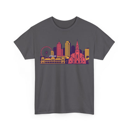 Orlando City Skyline T-Shirt — Colorful Urban Landmark Graphic Tee