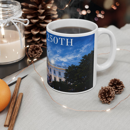 America's 250th White House Ceramic Coffee Mug – 11oz & 15oz
