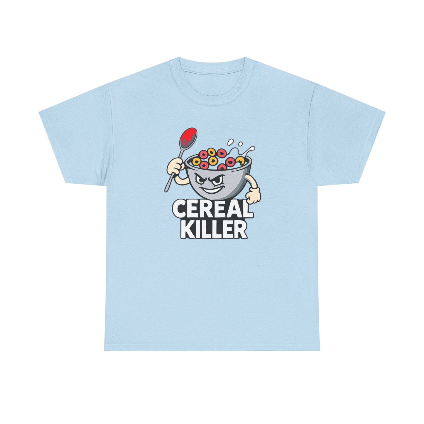 Cereal Killer Graphic Tee — Funny Breakfast Cartoon T‑Shirt