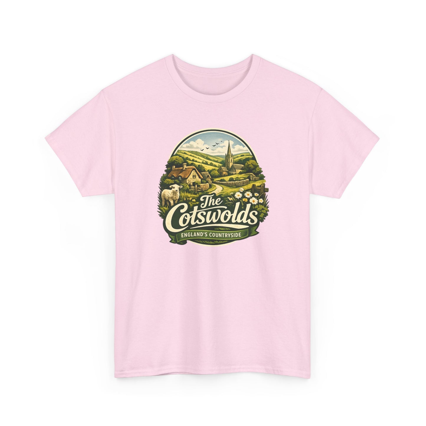 Cotswolds Vintage Landscape T‑Shirt — The Cotswolds Countryside Tee