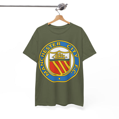 Manchester City Football Club Retro Crest T-Shirt - Retro Soccer Fan Tee