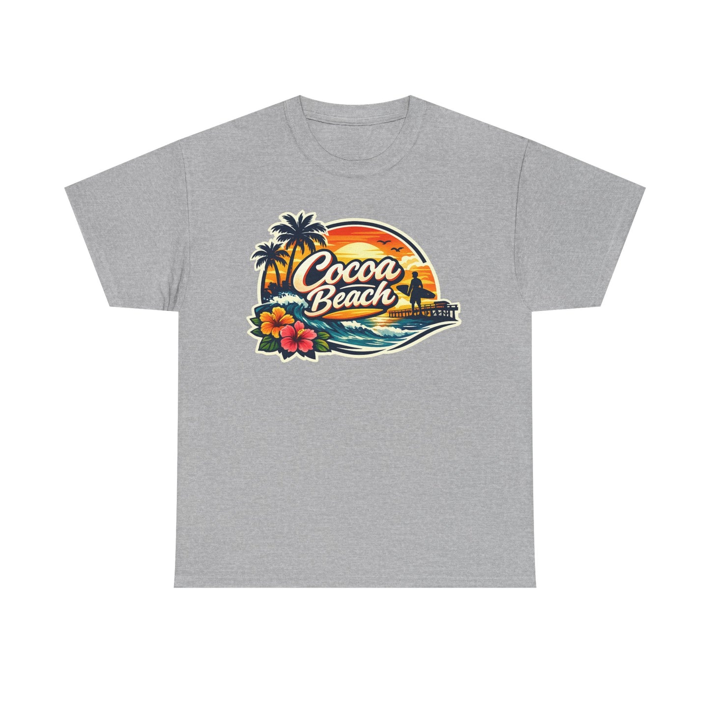 Cocoa Beach Vintage Sunset T-Shirt