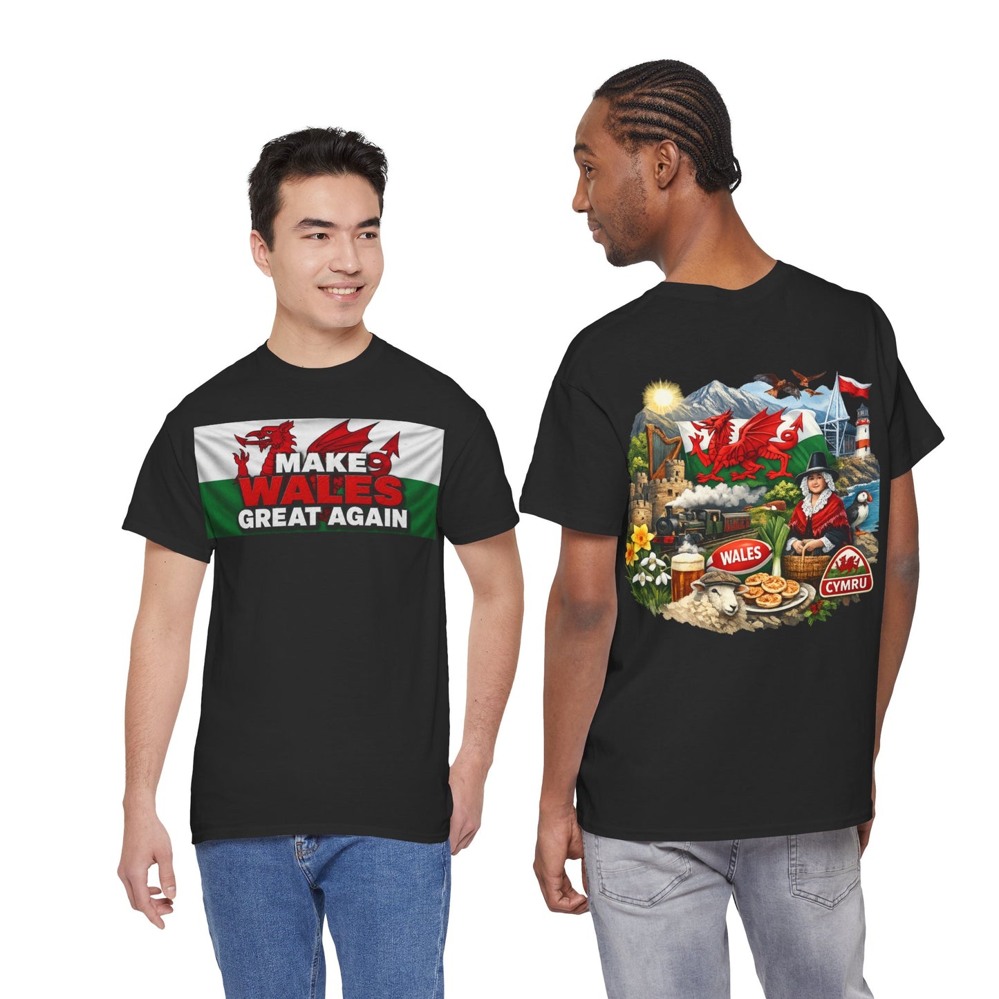 Wales Pride T-Shirt — 'Make Wales Great Again' Welsh Dragon Tee