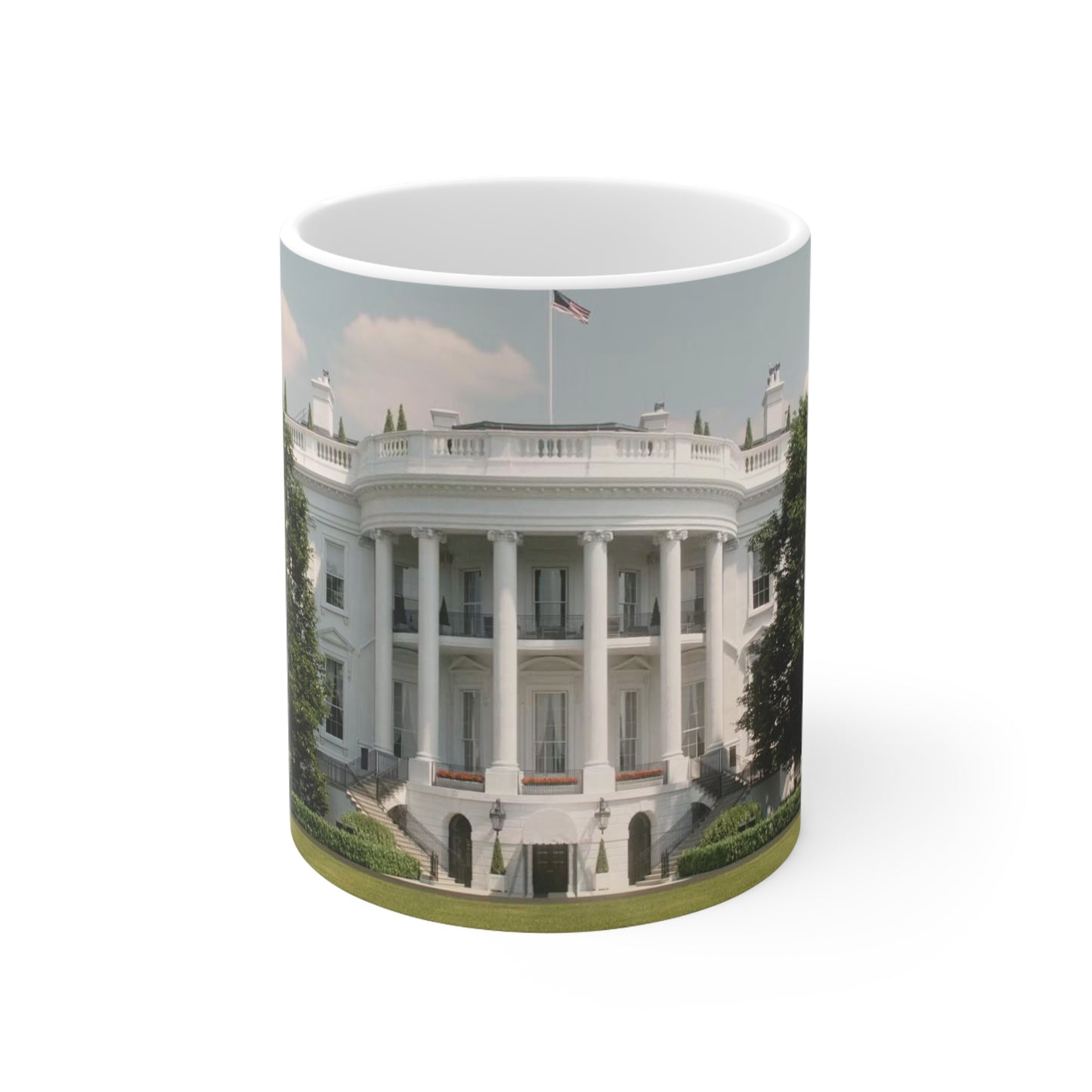 White House Photo Ceramic Coffee Mug — 11oz & 15oz Patriotic Presidential Gift