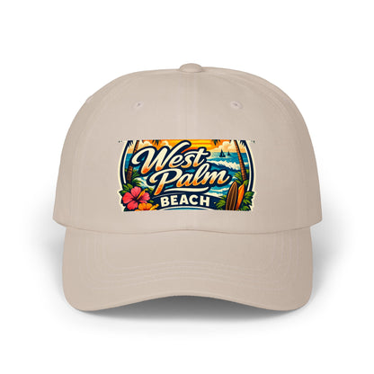 West Palm Beach Dad Cap — Vintage Surfboard Floral Beach Hat