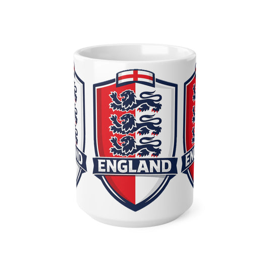 England Crest Unofficial Ceramic Coffee Mug — 11oz & 15oz