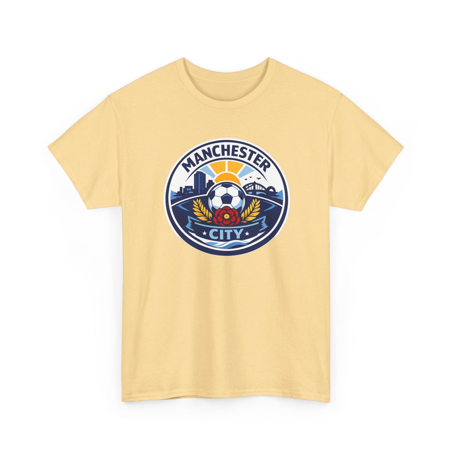 Manchester City Unofficial Soccer Logo T-Shirt — Football Fan Tee