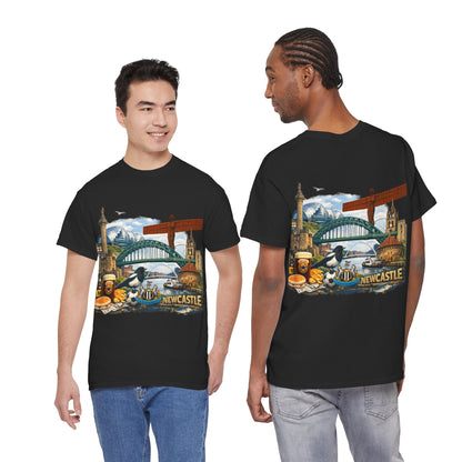 Newcastle Upon Tyne Landmark Tee — Vintage Cityscape T-Shirt