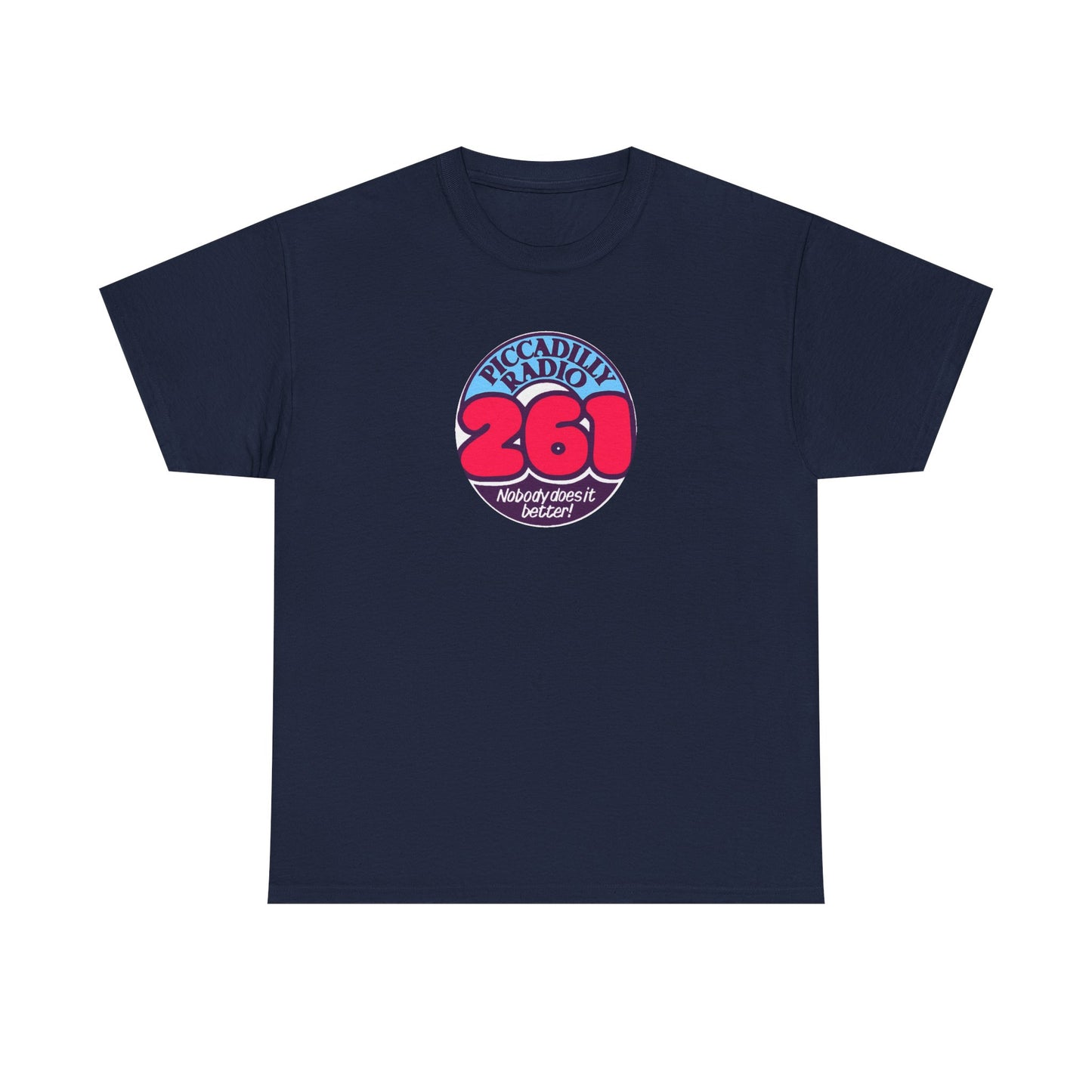 Piccadilly Radio '261' Logo T‑Shirt — Vintage Unofficial Radio Station Graphic Tee