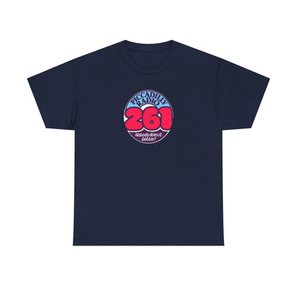 Piccadilly Radio '261' Logo T‑Shirt — Vintage Unofficial Radio Station Graphic Tee