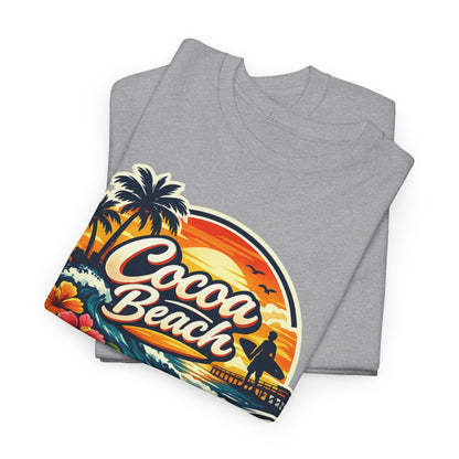 Cocoa Beach Vintage Sunset T-Shirt