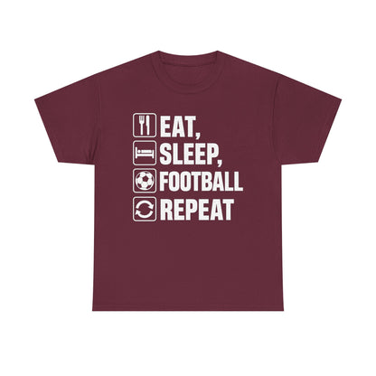 Football Eat Sleep Repeat T-Shirt