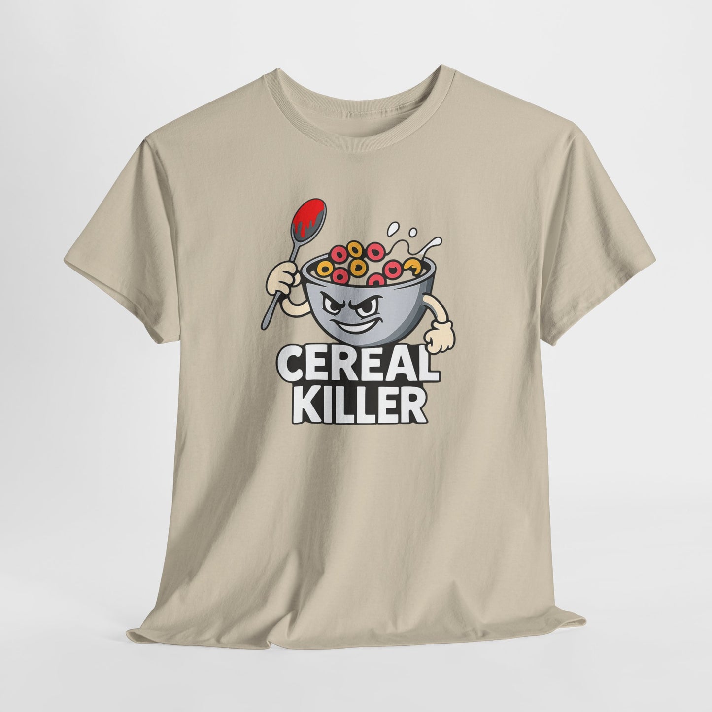 Cereal Killer Graphic Tee — Funny Breakfast Cartoon T‑Shirt