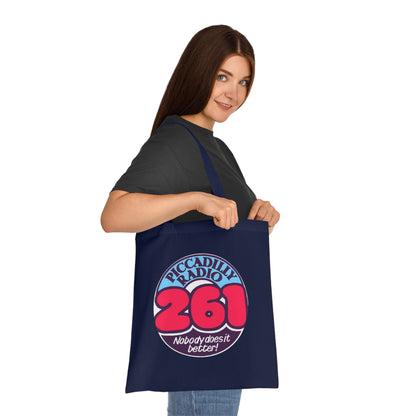 Piccadilly Radio 261 Retro Logo Tote Bag – 'Nobody Does It Better' Cotton Shopper