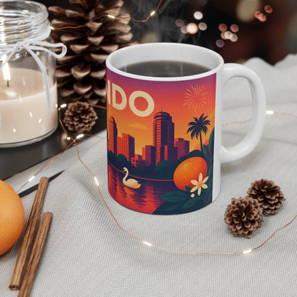 Orlando Sunset Ceramic Coffee Mug — 11oz & 15oz Travel Souvenir
