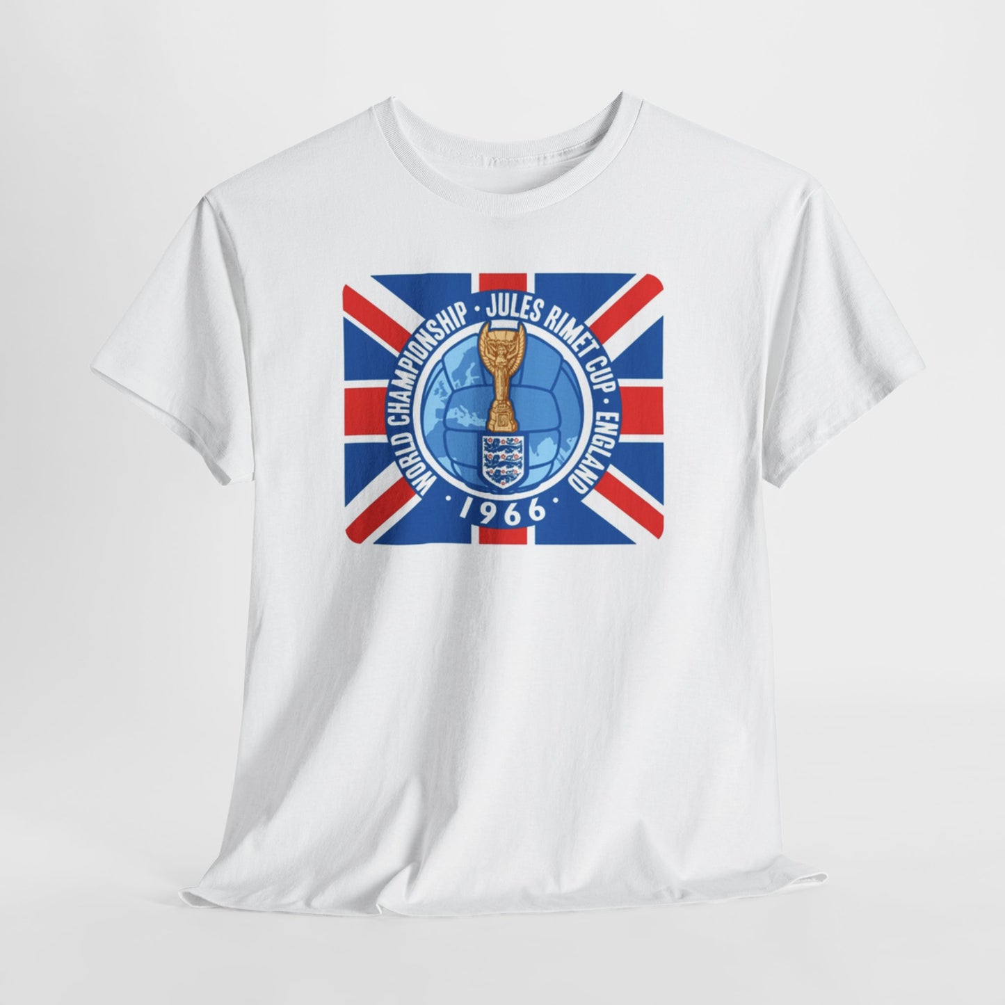 1966 World Cup Jules Rimet Trophy Tee — Vintage England Football Shirt