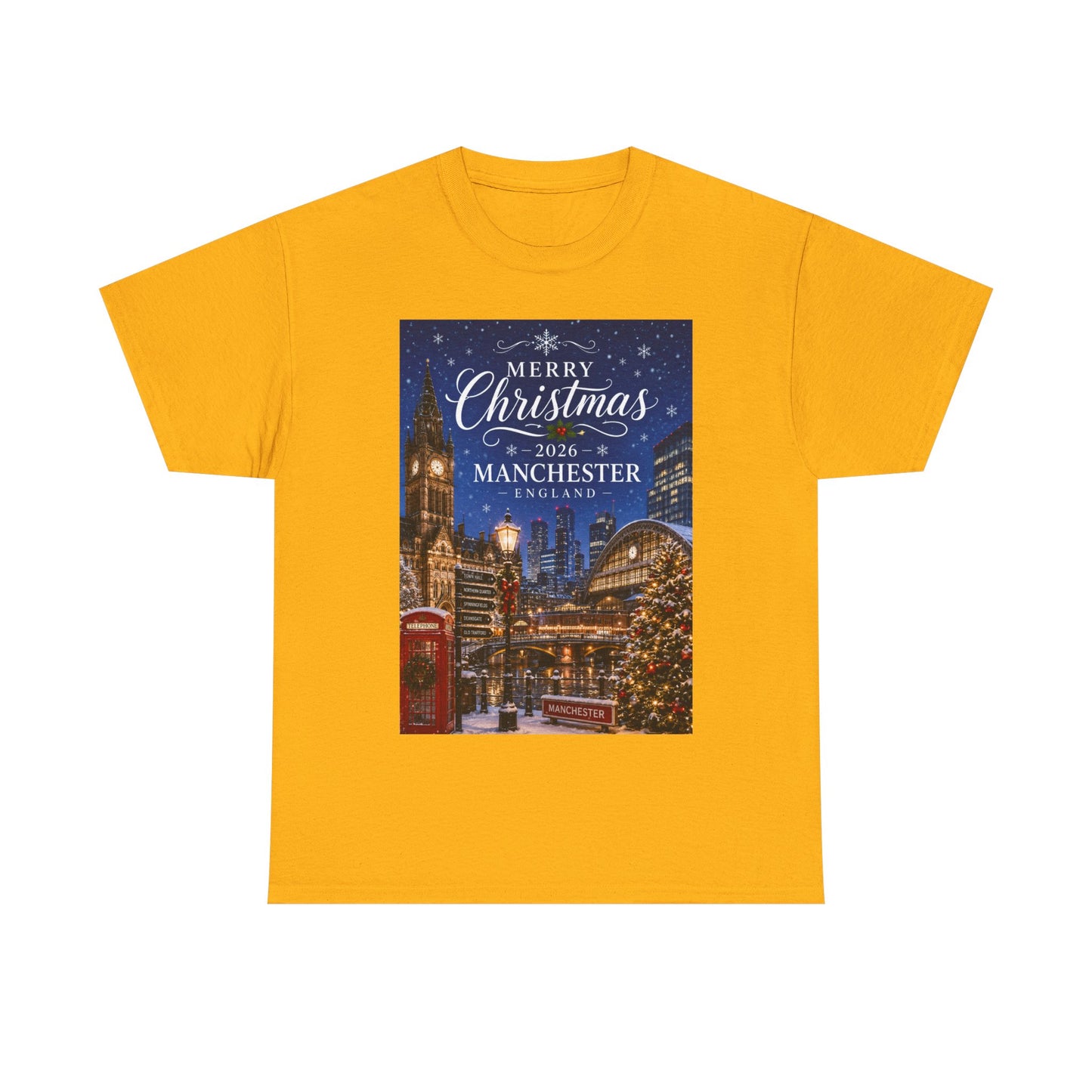 Manchester Christmas Tee — Merry Christmas 2026 Holiday T‑Shirt