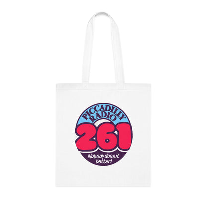 Piccadilly Radio 261 Retro Logo Tote Bag – 'Nobody Does It Better' Cotton Shopper