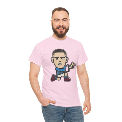 Phil Foden Cartoon Dance Pose Tee - Funky Character Graphic T-Shirt