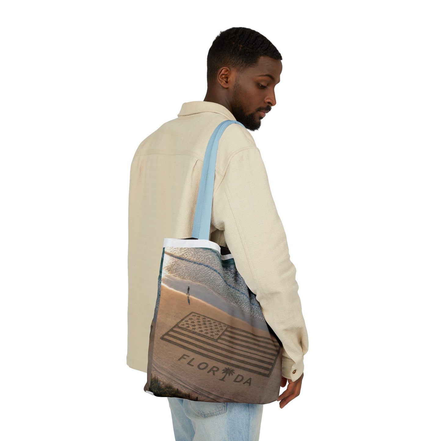 Florida Canvas Tote Bag, 5-Color Straps