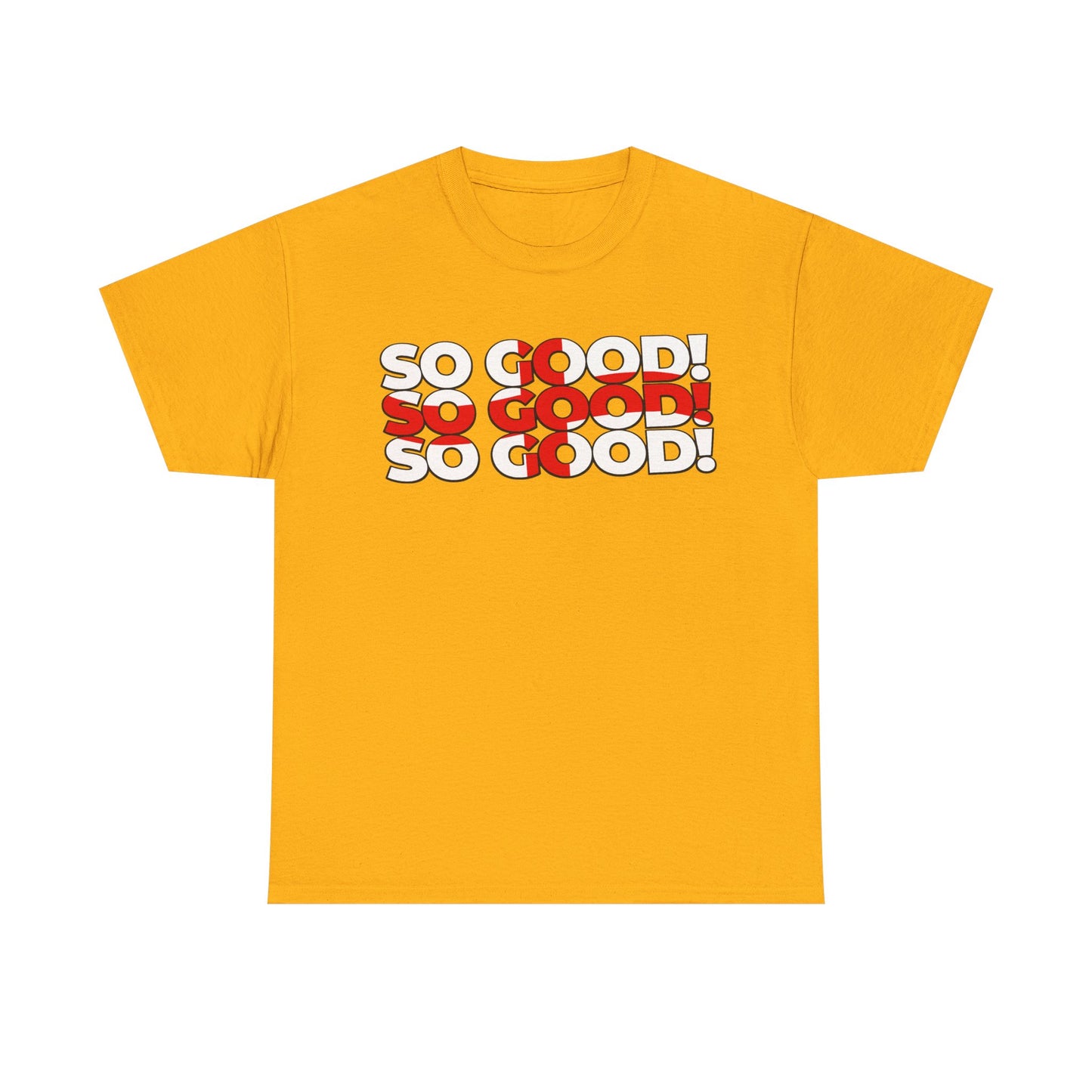 So Good! Retro Text Tee — Graphic White T-Shirt