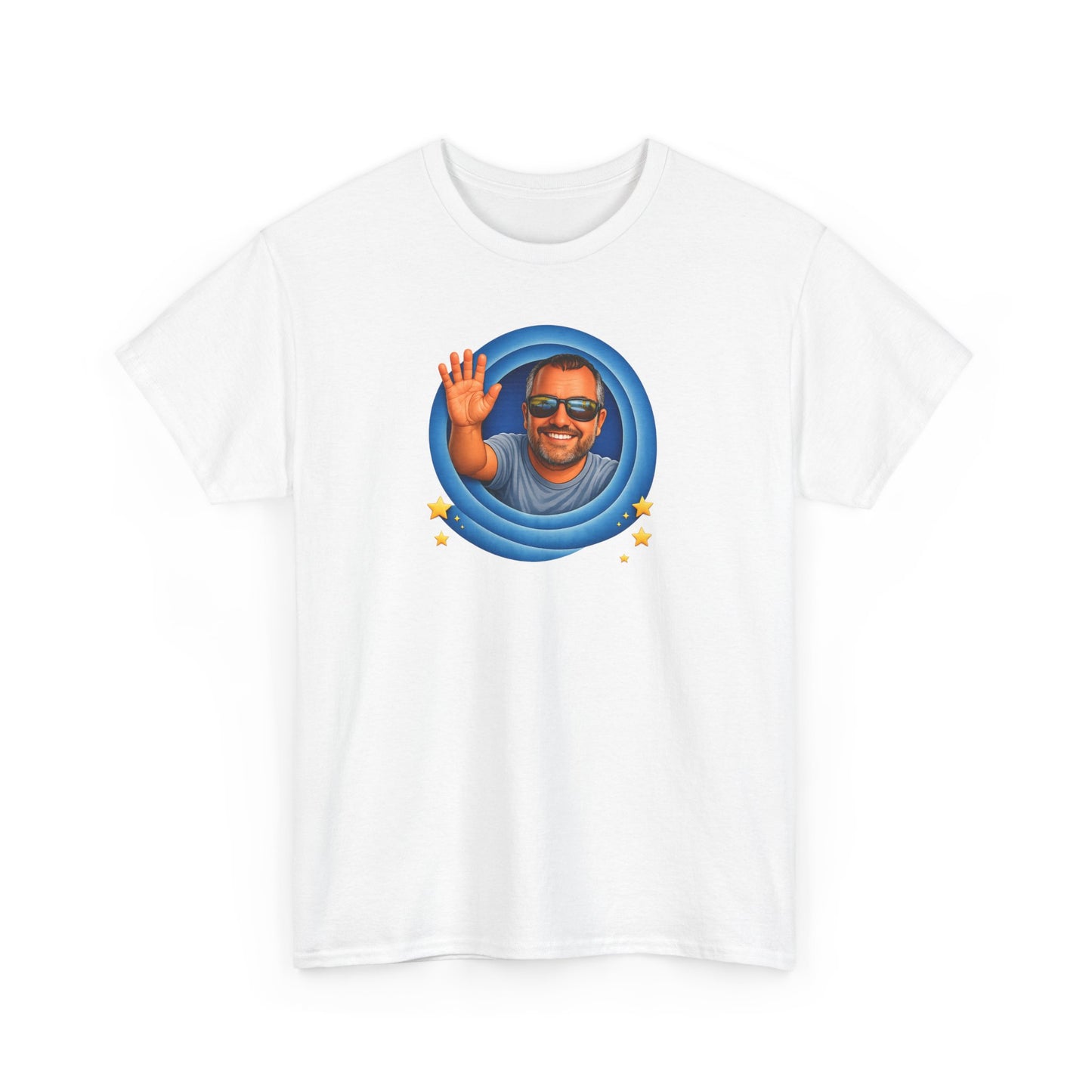 T-Shirt — "That's All, Folks!" Waving Portrait Graphic Tee