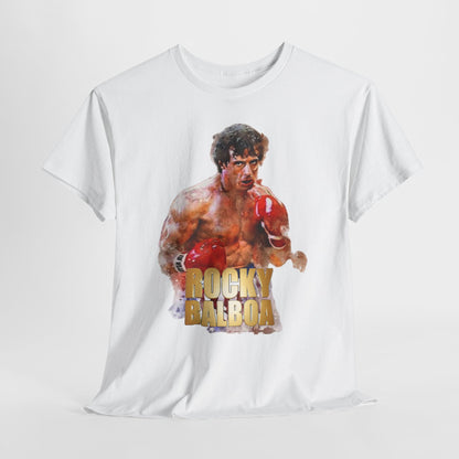 Boxing Rocky Balboa Graphic Tee – Retro Fighter Movie Shirt