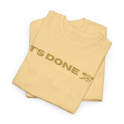 It's Done Arsenal Champions T-Shirt – Minimalist Gold Script Tee