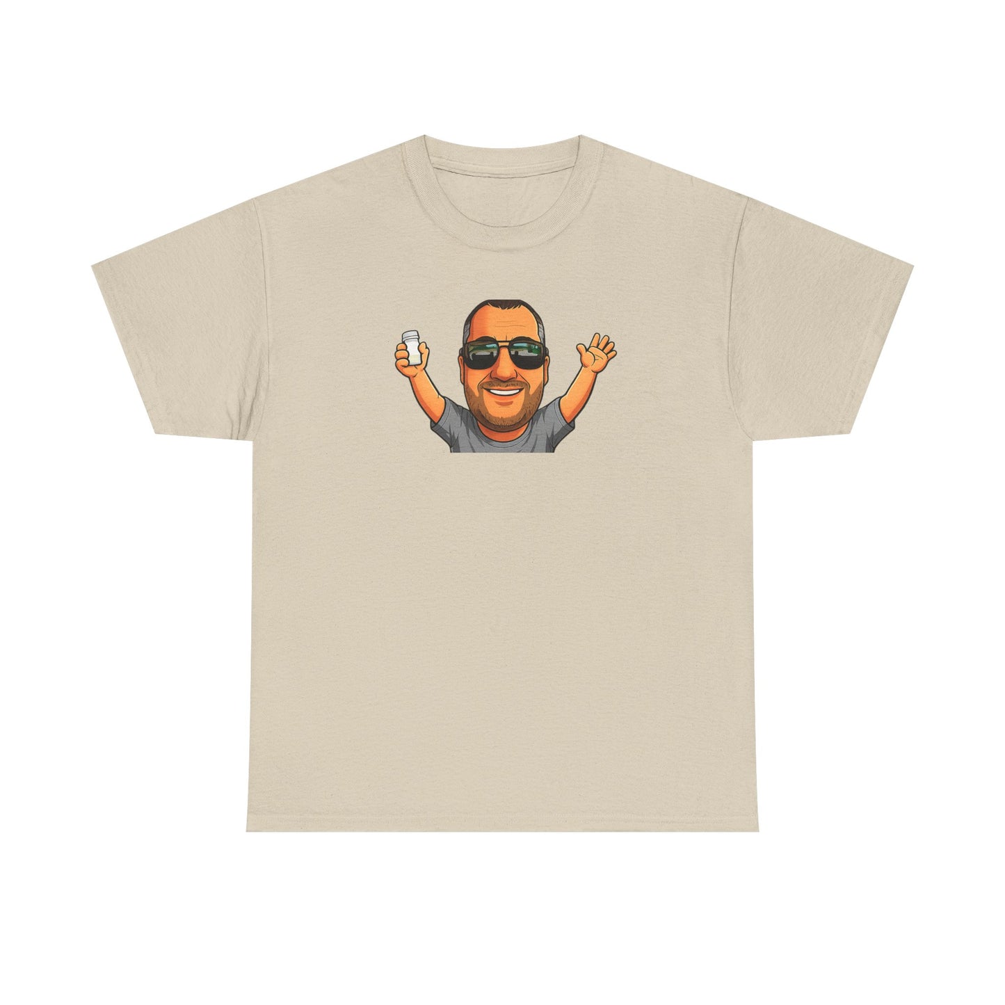 Funny Graphic T-Shirt — "I Have Absolutely No Intention of Behaving Myself" Cartoon Portrait Tee