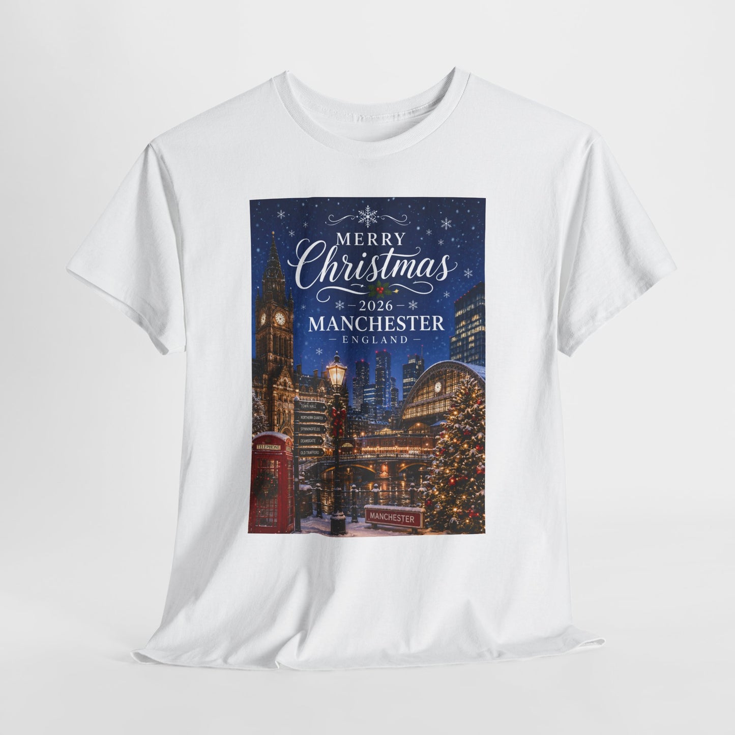 Manchester Christmas Tee — Merry Christmas 2026 Holiday T‑Shirt