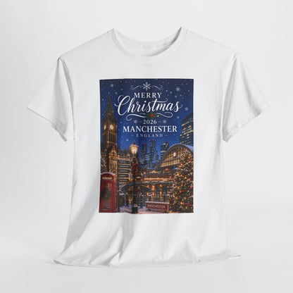 Manchester Christmas Tee — Merry Christmas 2026 Holiday T‑Shirt