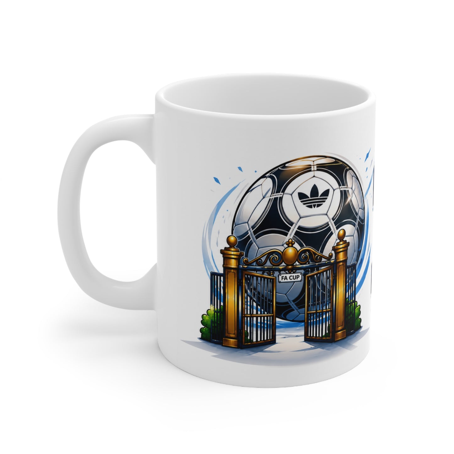 Matchday Football Programmes Mug — Retro Soccer Crest Coffee Cup (11oz & 15oz)