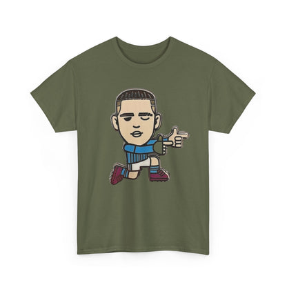 Phil Foden Cartoon Dance Pose Tee - Funky Character Graphic T-Shirt