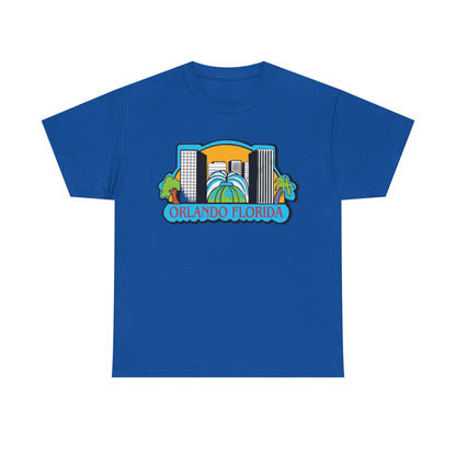 Orlando Florida Retro Skyline T-Shirt