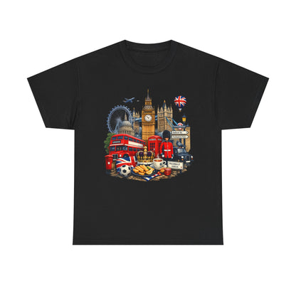 London Landmarks T‑Shirt — British Icons Collage Tee