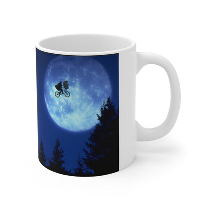 ET Moonlit Bike Ride Ceramic Mug — 11oz & 15oz Coffee Cup