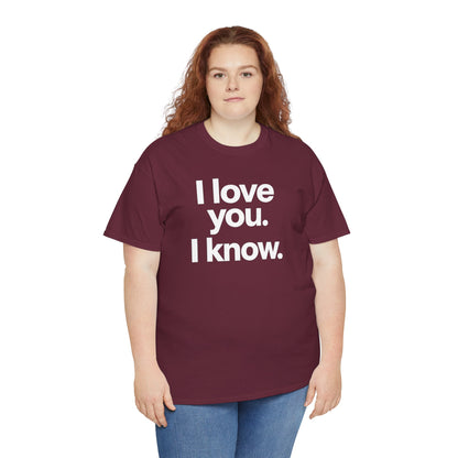 I Love You I Know Saying T‑Shirt from Star Wars