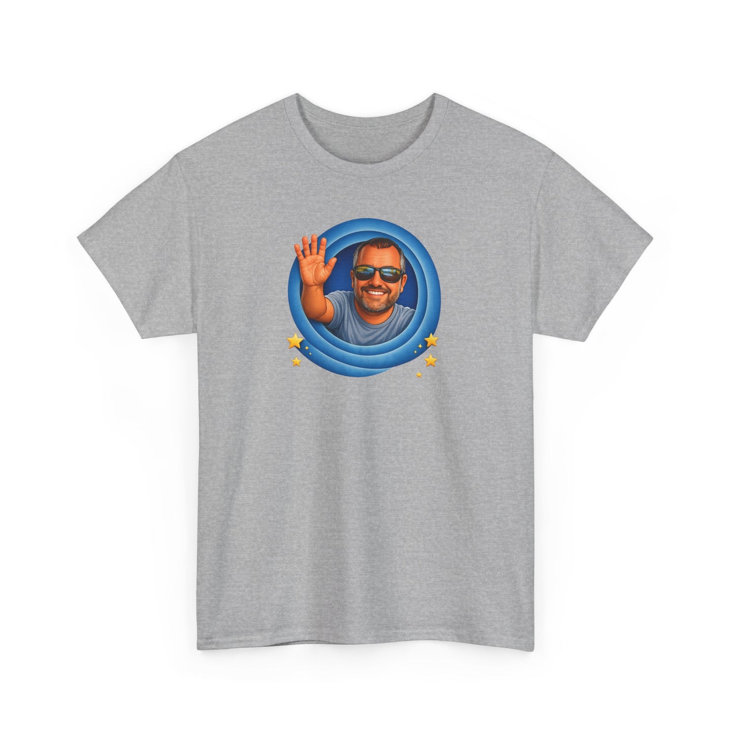 T-Shirt — "That's All, Folks!" Waving Portrait Graphic Tee