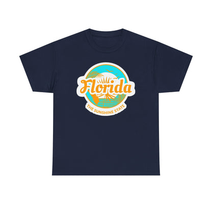 Florida Sunshine State T‑Shirt – Retro Beach Logo Tee