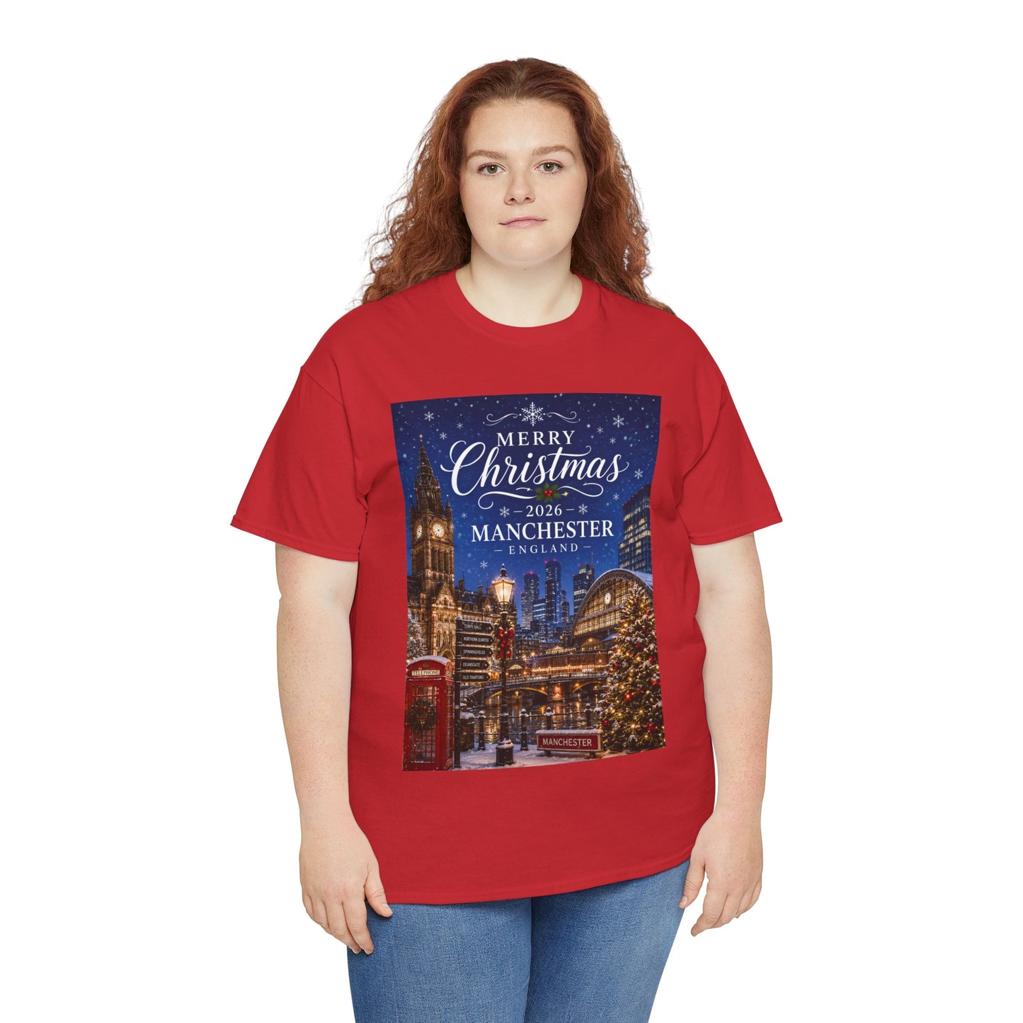 Manchester Christmas Tee — Merry Christmas 2026 Holiday T‑Shirt