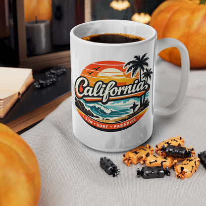 California Sun & Surf Ceramic Coffee Mug — 11oz/15oz