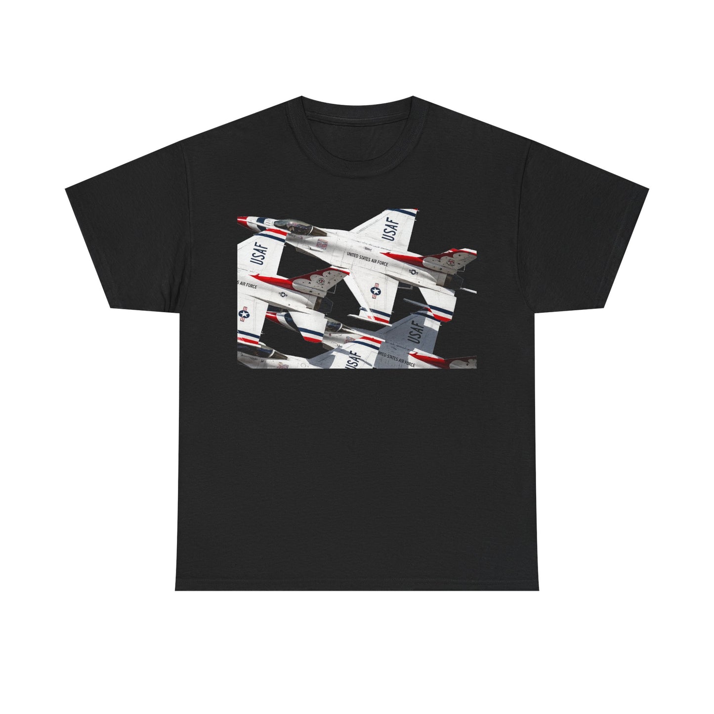 Thunderbirds Jet Formation T‑Shirt — Military Aviation Fighter Jets Tee